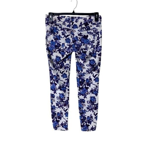 Free People Low Rise Corduroy Pants Size 26 Floral Trousers Whimsigoth Fairycore - Picture 4 of 9